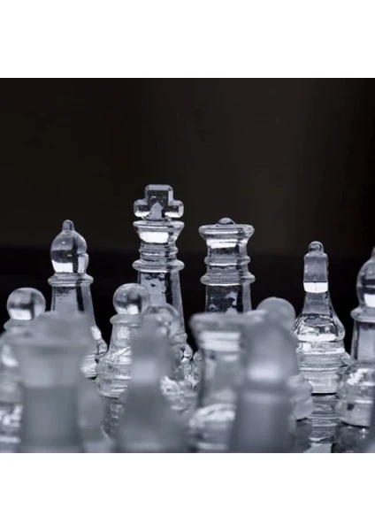 Exporanto Glass Chess Cam Satranç Takımı (35 cm x 35 Cm) görsel 4