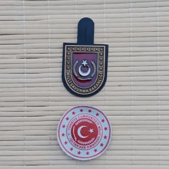 İzmir Askeri Malzeme Milli Savunma Bakanlığı Askerlik Şubeleri Okullar 1 Nolu Harici Metal Göğüs Brovesi