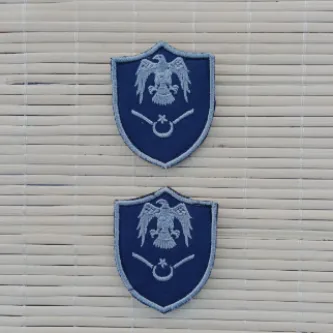 İzmir Askeri Malzeme 2 Adet Havacı Asb Aday Öğrenci Dış Kaynaklı Lacivert Zemin Kartal Nakışlı Mini Polar Arma