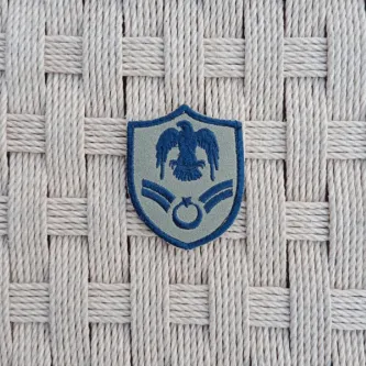 İzmir Askeri Malzeme Havacı Asb Çavuş Gri Zemin Kartal Nakışlı Mini T-shirt Arma Peç Patch