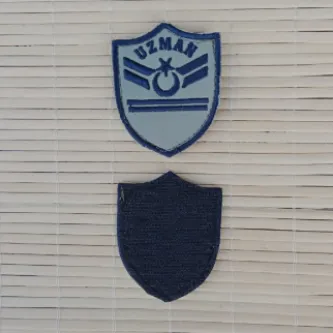 İzmir Askeri Malzeme Havacı Uzman Çavuş 2 Kademe Gri Zemin Nakışlı Mini T-shirt Arma Patch Peç