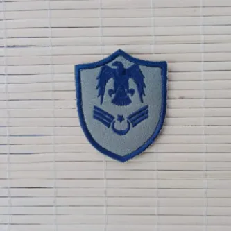 İzmir Askeri Malzeme 2 Adet Havacı Asb Kıdemliçavuş Gri Zemin Kartal Nakışlı Mini T-shirt Arma Patch Peç