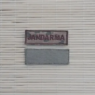 İzmir Askeri Malzeme Jandarma Kamuflaj Renkli Jandarma Yazısı Göğüs Arma Patch Peç