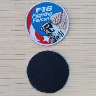 İzmir Askeri Malzeme F-16 Fighting Falcon Yazılı Şahin Logolu Nakış işlemeli Ayyıldız Bayraklı Arma Patch Peç