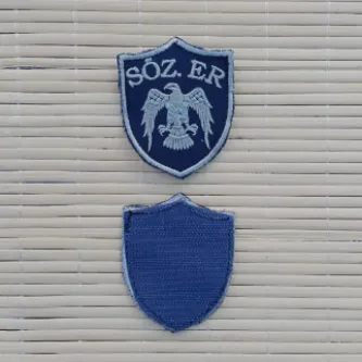 İzmir Askeri Malzeme Hava Kuvvetleri Lacivert Zemin Kartal Nakışlı Sözleşmeli Er Mini Polar Arma