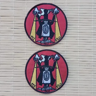 İzmir Askeri Malzeme 2 Adet 113.cü Filo Nakış işlemeli Arma Peç Patch