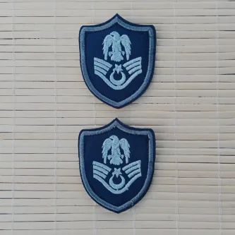 İzmir Askeri Malzeme 2 Adet Havacı Asb Üstçavuş Lacivert Zemin Kartal Nakışlı Mini Polar Arma Patch Peç