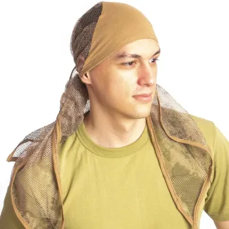 jandarma kamuflaj desenli fileli ucgen bandana