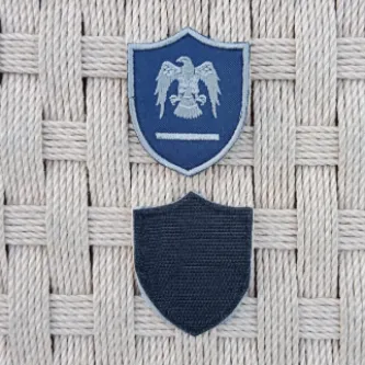 İzmir Askeri Malzeme 2 Adet Havacı Asteğmen Lacivert Zemin Kartal Nakışlı Mini Polar Arma Peç Patch