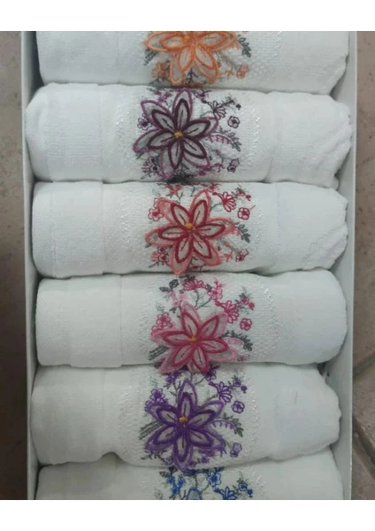 Exporanto Mutfak Havlusu Kadife Kutulu Desenli 30X50 cm 6 Adet Pamuk 4 görsel 2