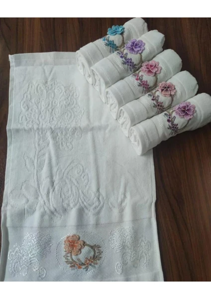 Exporanto Mutfak Havlusu Kadife Kutulu Desenli 30X50 cm 6 Adet Pamuk 4 görsel 3
