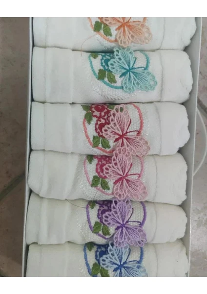 Exporanto Mutfak Havlusu Kadife Kutulu Desenli 30X50 cm 6 Adet Pamuk 1 görsel 2