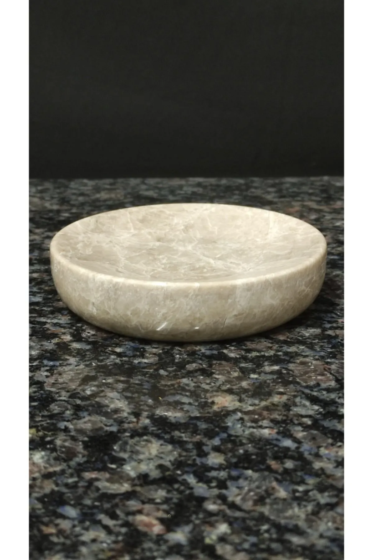 Pergamon Beige (bej) Renk Mermer Katı Sabunluk Gerçek Mermer görsel 5