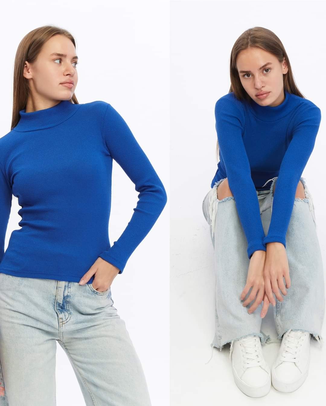 BUTİK AYVİTRİN Unisex Yarım Balıkçı Yaka Body görsel 5