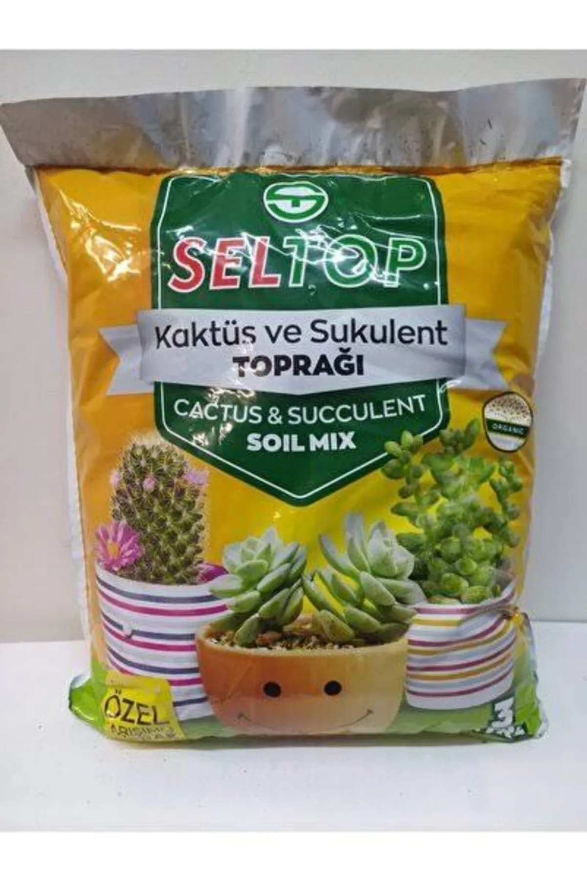 MY-NİL 3 Lt Kaktüs Ve Sukulent Toprağı, Çiçek Toprağı, Torf, Saksı Toprağı, Süs Bitkisi Toprağı. görsel 3