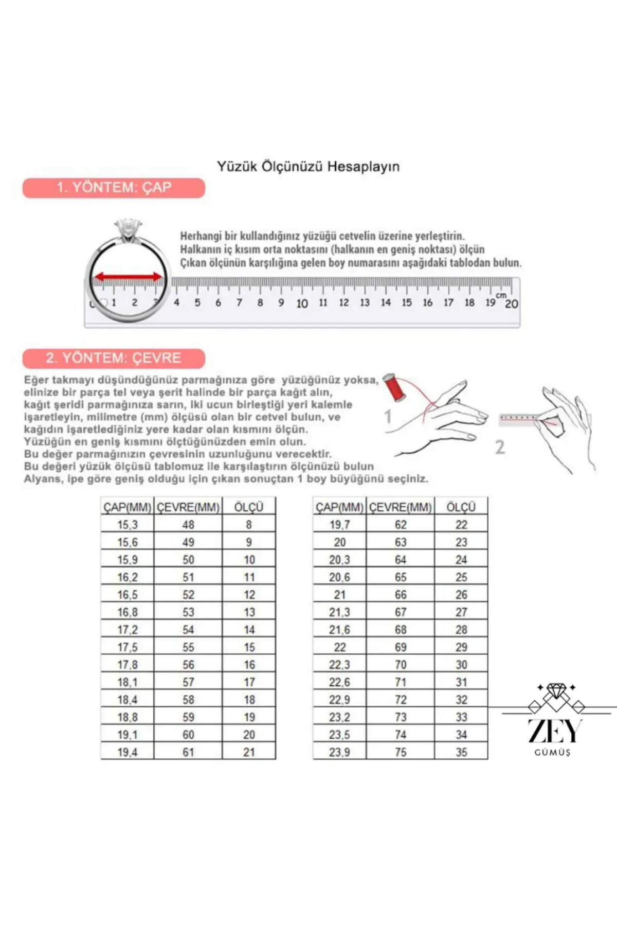 ZEY GÜMÜŞ Işıklı Kutuda Yarımtur Tektaş Zirkon Taşlı 925 Ayar Gümüş Yüzük görsel 4