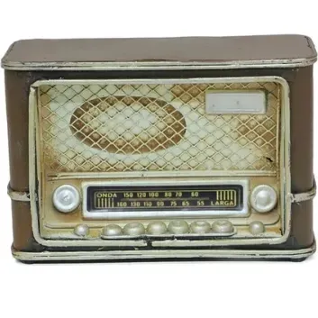 Exporanto Dekoratif Metal Radyo