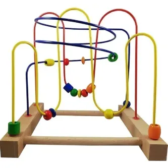 Huggy Mommy Hobi Eğitim Dünyası Eğitici Ahşap Helezon Koordinasyon Oyuncağı 2-3-4 Yaş Eğitici Oyuncak Büyük Boy