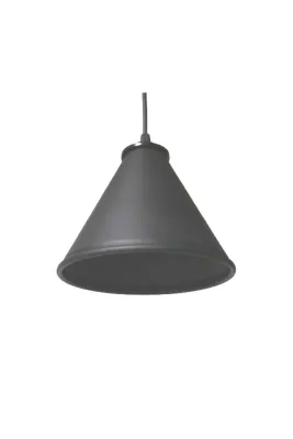 Tekay Aydınlatma Huni siyah metal avize genişlik: 19 cm
