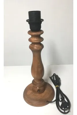 Tekay Aydınlatma Ahşap metal halat Abajur ayağı