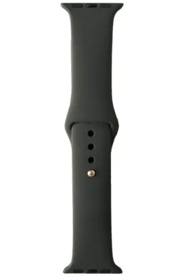 Markacase Apple Watch Series 4 5 Için 40 Mm Large Beden(m/l Sıze) Silikon Kordon Space Gray