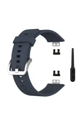 MarkaCase Huawei Watch Fit Elegant Için Silikon Kordon Füme