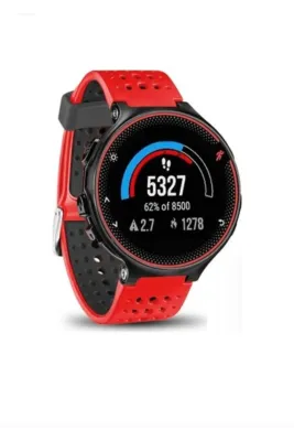 MarkaCase Garmin Forerunner 735XT Uyumlu Silikon Kordon - Kırmızı/Siyah
