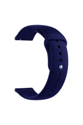 MarkaCase Fossil Watch Gen 6 Için Spor Silikon Kordon Lacivert