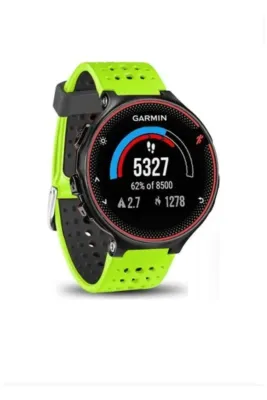 MarkaCase Garmin Forerunner 230-235 Uyumlu Silikon Kordon - Yeşil/Siyah