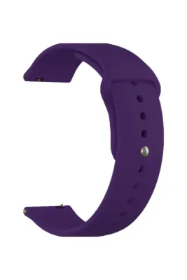 MarkaCase Fossil Watch Gen 6 Için Spor Silikon Kordon Mor