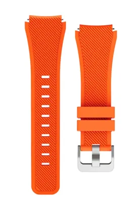 MarkaCase Fossil Watch Gen 6 Için Silikon Kordon Turuncu