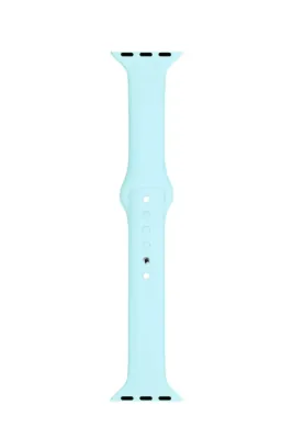 MarkaCase Apple Watch Seri 1 2 3 Için 42 Mm Slim Silikon Kordon Sky Blue
