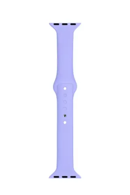 MarkaCase Apple Watch Seri 1 2 3 Için 38 Mm Slim Silikon Kordon Kayış Lila