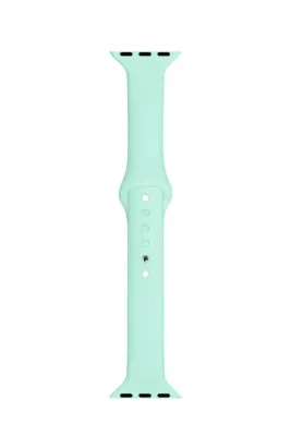 MarkaCase Apple Watch Seri 4 5 6 Için 44 Mm Slim Silikon Kordon Su Yeşili