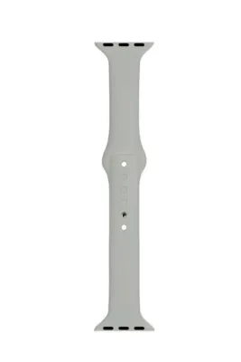 MarkaCase Apple Watch Seri 1 2 3 Için 42 Mm Slim Silikon Kordon Gri