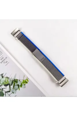 MarkaCase Fitbit Charge 4 Için Trail Kordon - Gri/Mavi