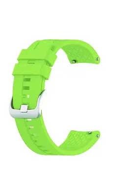 MarkaCase Fossil Watch Gen 6 Için Uyumlu Silikon Kordon Kayış Fıstık Yeşili