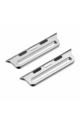 MarkaCase Apple Watch 44 mm Kordon Kayış Toka Adaptörü - Gümüş