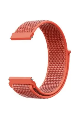MarkaCase Fossil Watch Gen 6 Için Uyumlu Dokuma Kordon Apricot Peach