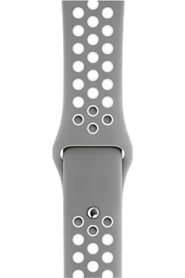 MarkaCase Fossil Watch Gen 6 Uyumlu Delikli Spor Kordon Gri Beyaz