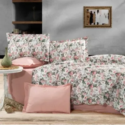 Elif Tedarik %100 Cotton Çift Kişilik Nevresim Takımı