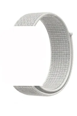 MarkaCase Fitbit Charge 5 İçin Dokuma Kordon - Çizgili Beyaz