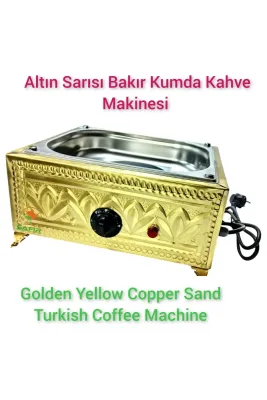 SAFİR ÇAY KAZANLARI Gold Kumda Kahve Makinesi Özel Seri Kumda Kahve Cihazı Safir Kumda Kahve Orta Boy