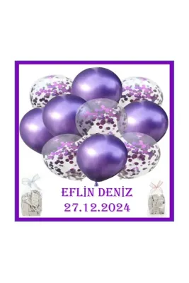 BEBEK YENİ DOĞAN DOĞUM GÜNÜ BALON BASKILI 50 Lİ DÖKME ÇİKOLATA