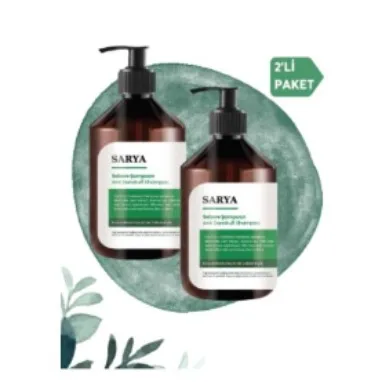SARYA COSMETİC Sebore Anti Dandruff Kepek Karşıtı Şampuan 500 ml - Kuru ve normal saçlar (2'Li Paket)