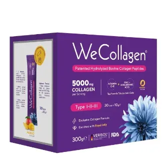 SARYA COSMETİC Toz Şase 5000 Mg Kolajen Tip 1-2-3 Arı Sütü Biotin %100 Saf Ve Doğal Takviye 30 Gün
