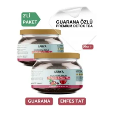 SARYA COSMETİC 2 Adet Guarana Özlü Premium Detox Tea 2 x 150 gr