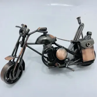 MYK HEDİYE VE SANAT ATÖLYESİ  Metal El Yapımı Çantalı Motor
