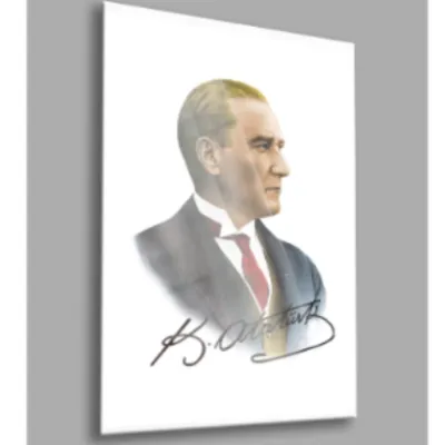 BALERA Atatürk 03 Cam Tablo-Atatürk Tablosu