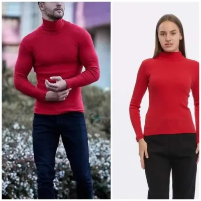 BUTİK AYVİTRİN Unisex Yarım Balıkçı Yaka Body